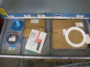 LISTA HEAVY DUTY 9-DRAWER PARTS CABINET W/ CONTENTS (W-50) LOADING & HANDLING FEE $25-